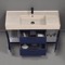 Modern Bathroom Vanity, Blue, 48